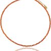 Larimar Natural Stone 3mm Minimalist Necklace Handmade Beaded Necklace Healing Crystal Choker Necklace For Women